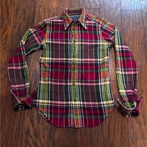 {Ralph Lauren} Multicolor Plaid Button-Down Shirt